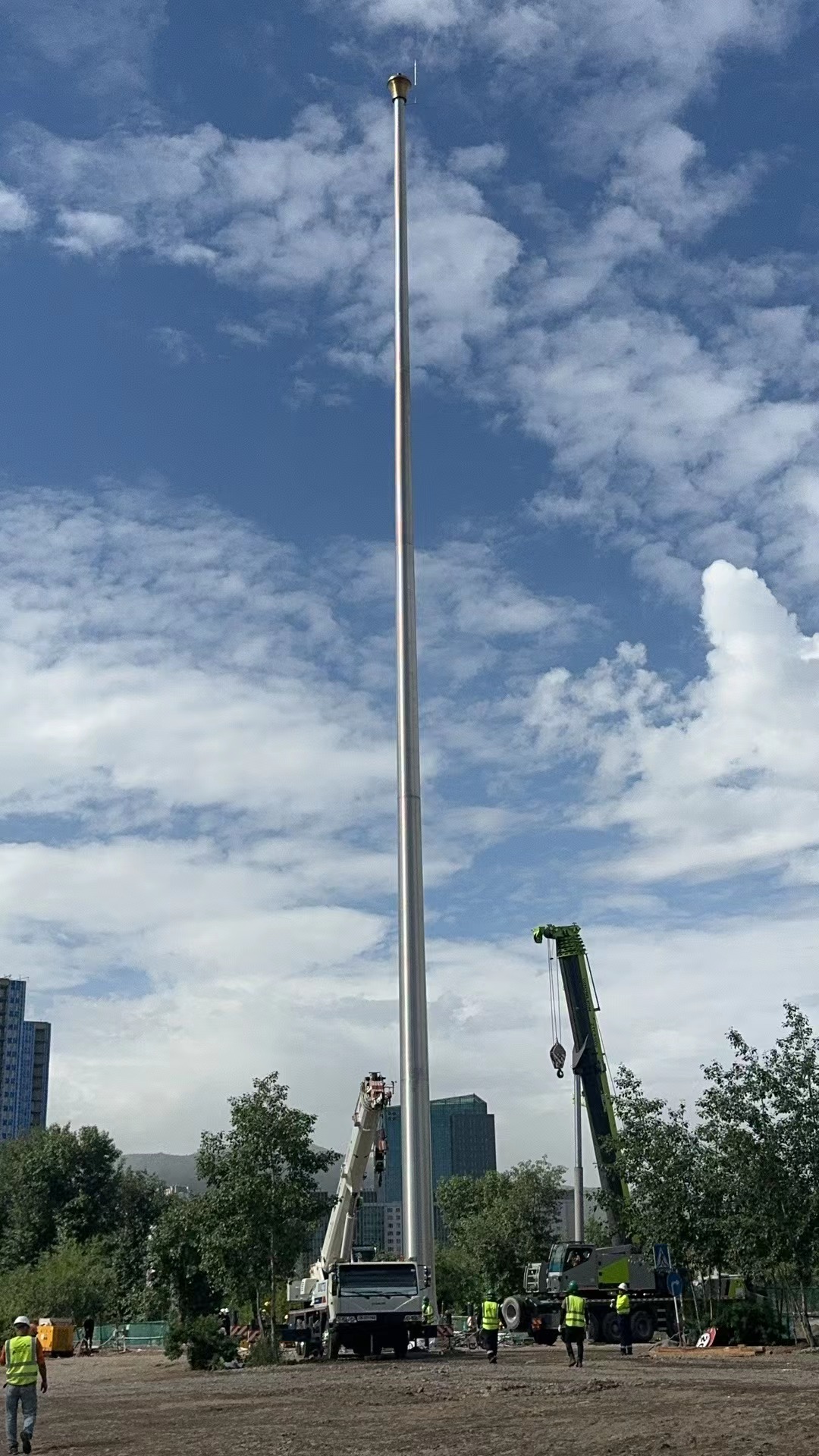 蒙古国60米锥形旗杆
